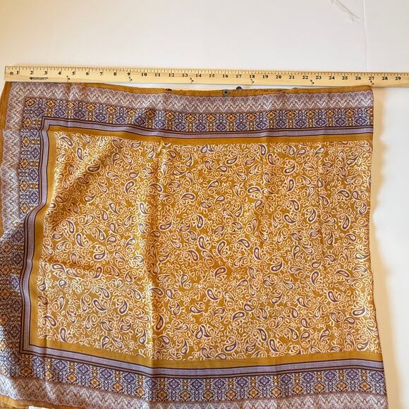 J JILL💕 Mixed-print Two-way Poncho ~ Light Tigers Eye Paisley One Size NWT - Picture 9 of 13